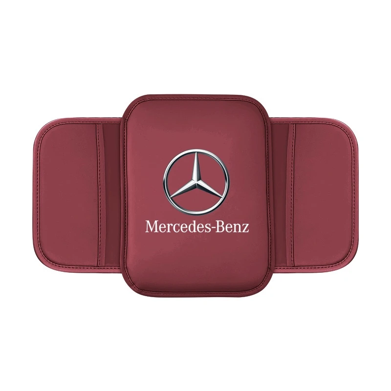 سيارة مركز وحدة التحكم الجلود الذراع بقية غطاء صندوق حصيرة واقية لمرسيدس بنز AMG W203 W206 W220 W205 W211 W212 W201 W210 W108