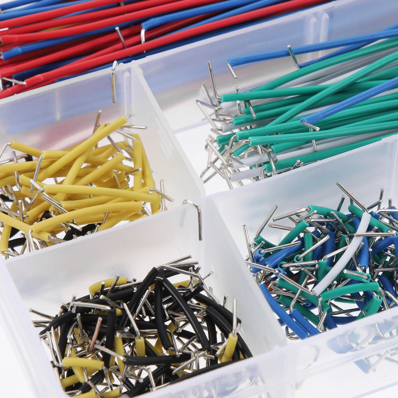 

560pcs Jumper Wire 14 Lengths Assorted Preformed Breadboard Cable Kit Plastic Storage Box For Solderless Prototyping Breadboard