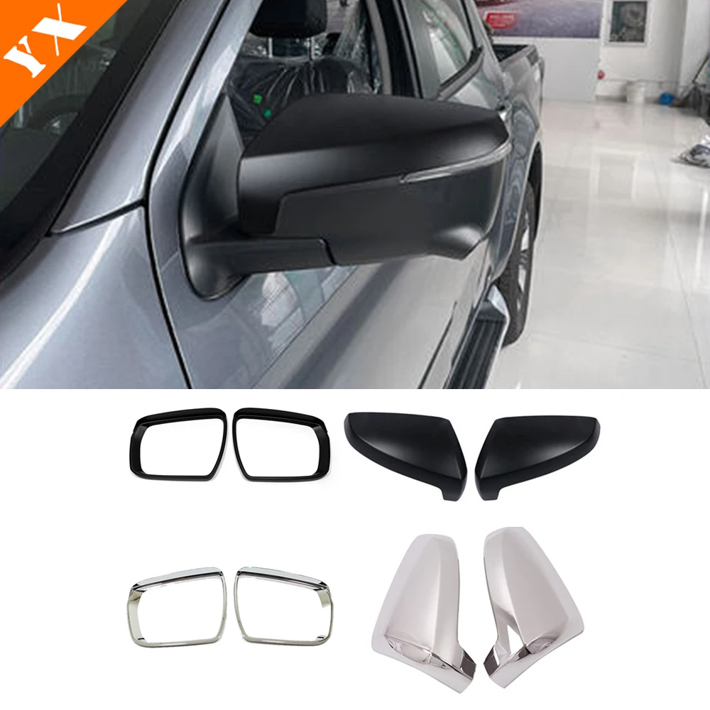 Chrome/Carbon/Black Trim Garnish For Isuzu D MAX 2021 2022 2023 Accessories Car Side Mirror Cover Rear View Mirror Sticker Cover