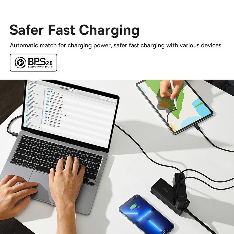 【Limited】Baseus 140W Chargers PD Charger USB C Charger PD3.1 Fast Charge For Macbook Tablet Phone Charger For iPhone 16 15 14