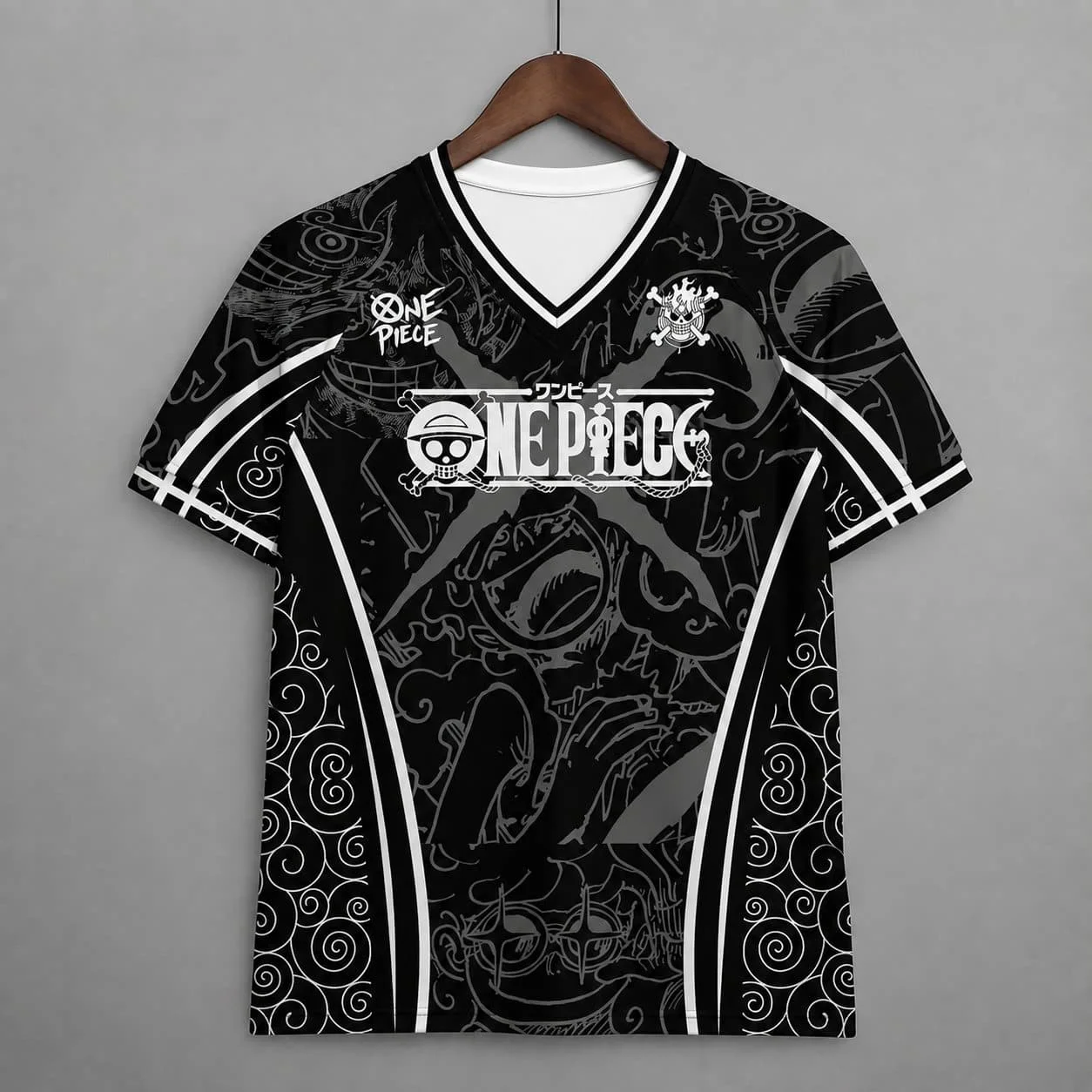 OnePiece Anime Collection Jersey Strohhut Crew Charakter Mesh Atmungsaktives Sport-Freizeit-T-Shirt für Erwachsene/Kinder Familien-Set – Detail 6