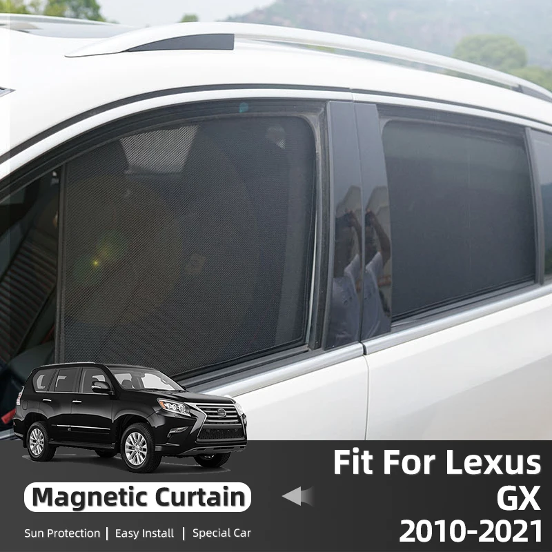 Auto Gordijn Voor Toyota Land Cruiser Prado J150 Lexus GX400 GX460 Gx 400 460 Window Zonnescherm Covers Magnetische Zonnescherm vizier