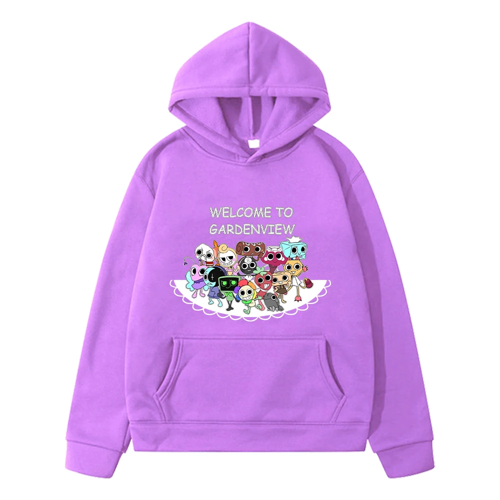 Kawaii Autumn hoodies Dandys World anime hoodie  Fleece Sweatshirt Cartoon Pullover boys jacket  y2k sudadera kids clothes girls