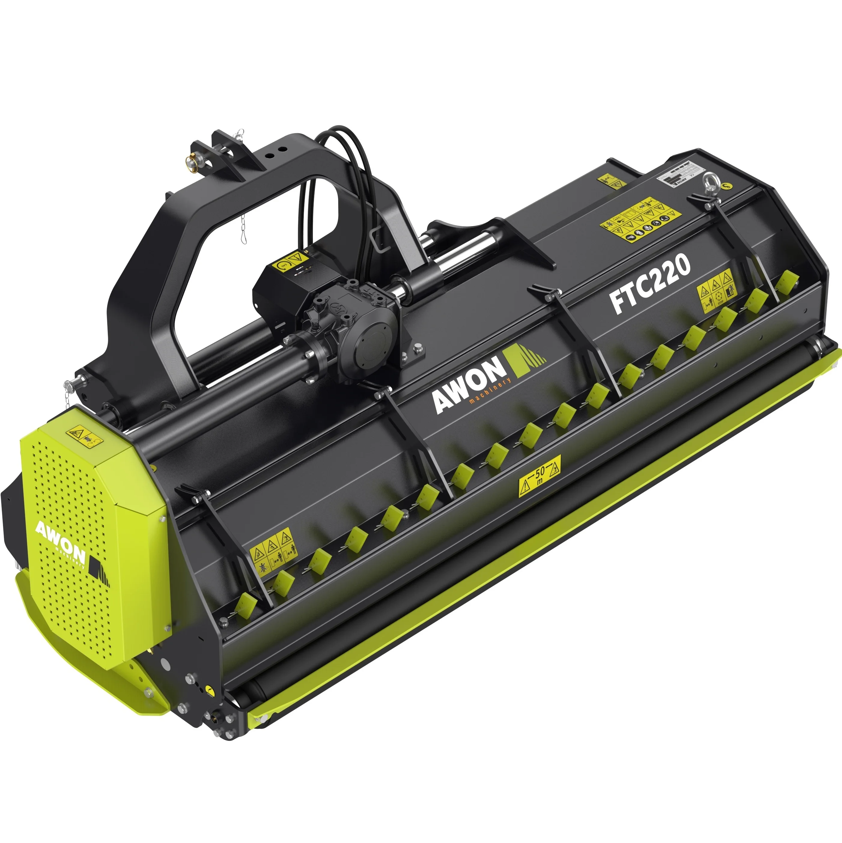 AWON FTC220 mulcher chipper wood shredder small orchard lawn mower