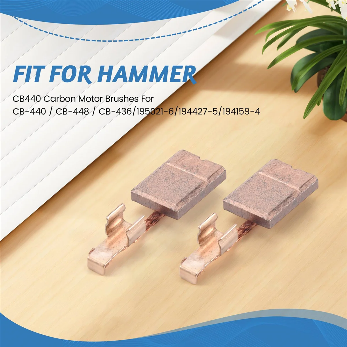 New Replacment CB440 Carbon Motor Brushes for Makita CB-440 / CB-436/195021-6/194427-5/194159-4 BTS130RFE DCPB16,10 Pair