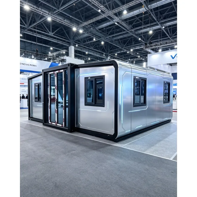 Luxury 20ft 40ft Prefab Expandable Container House 2 3 4 Bedroom Modern Villa Steel Sandwich Panel Folding Home Fast  Customized