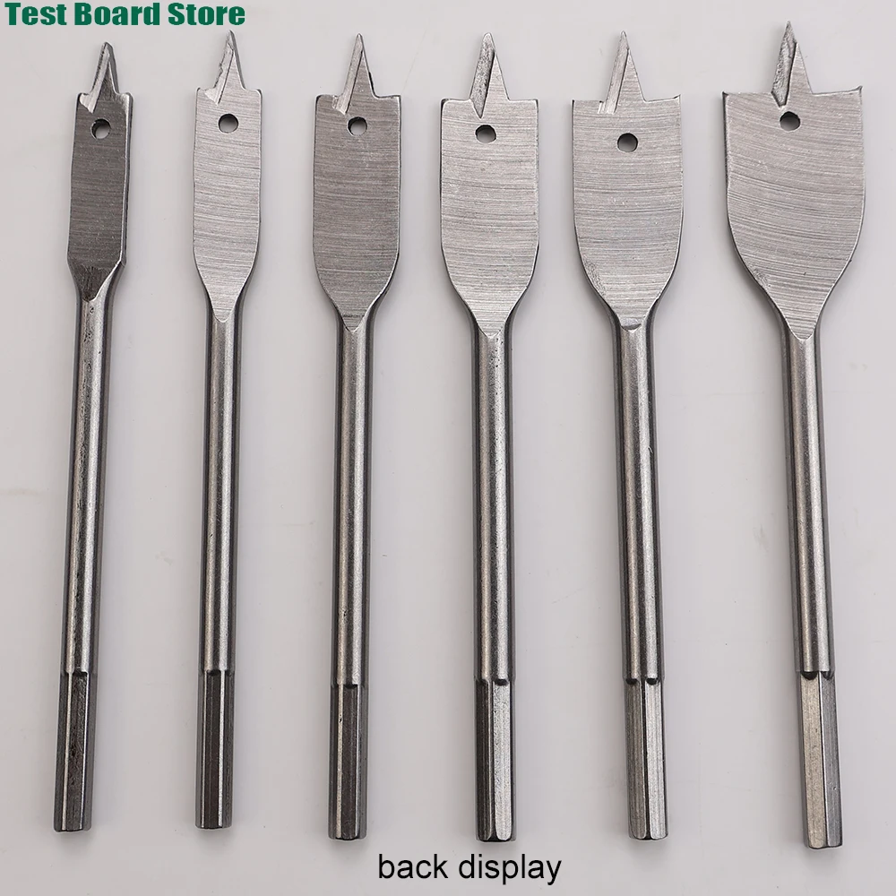 

1Set shovel shaped drill bits 10-20MM woodworking three-point positioning flat drill bits, and quick woodworking drill tool kit