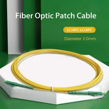 1.5M/3M/5M Fiber Optic Internet Cable LC/APC-LC/APC Single Mode G657A2 2.0mm LSZH Indoor FTTH Fiber Optic Extension Cable