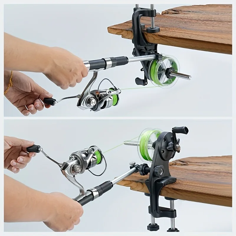 Professioneller Leichter Angelschnur-Aufwickler Rostfreier Robuster Schnurwickler für Spinn- und Baitcasting-Rollen Zubehör – Detail 3