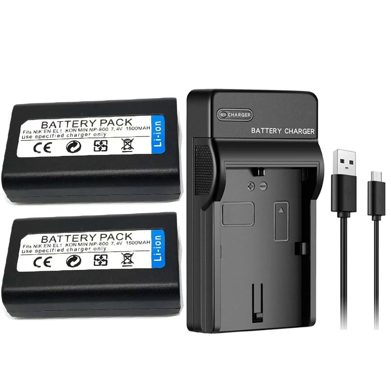 

1500mAh EN-EL1 ENEL1 NP-800 Li-ion Battery For Nikon Coolpix 4300 5400 5700 8700 500 775 880 885 990 995 4500 4800 5000 Camera