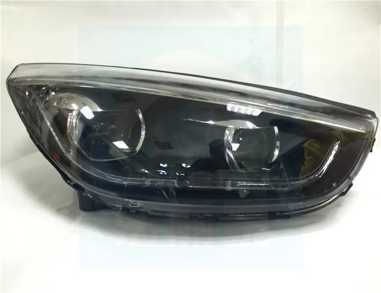 2pcs car Head light For IX35 Headlights 2013 2014 2015year Tucson taillight LED DRL HI LO HID xenon