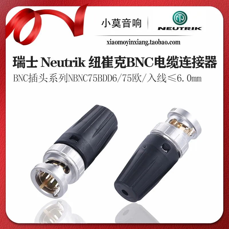 

Swiss Neutrik NBNC75BDD6 coaxial signal cable 75 ohm clock high frequency BNC plug