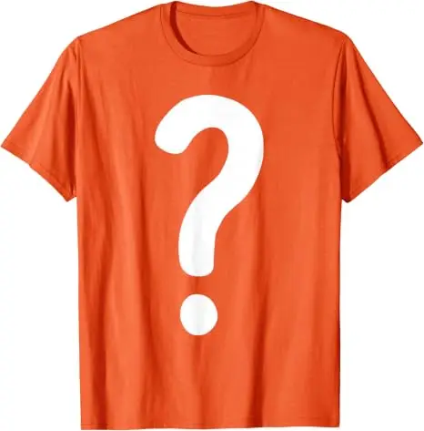 Fragezeichen-Shirt für Paare, Männer, Frauen, Jungen, „Guess Who“-Kostüm-T-Shirt, Fragezeichen „Guess Who“-Shirts, Grafik-Streetwear-T-Shirt, Geschenke – Detail 14