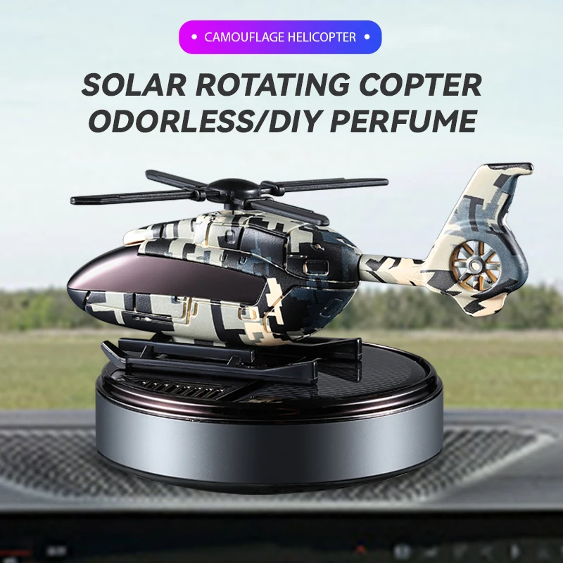 No perfume DIY fragrance Rotating helicopter solar energy car air freshener ornaments decorations accessories aroma diffuser men