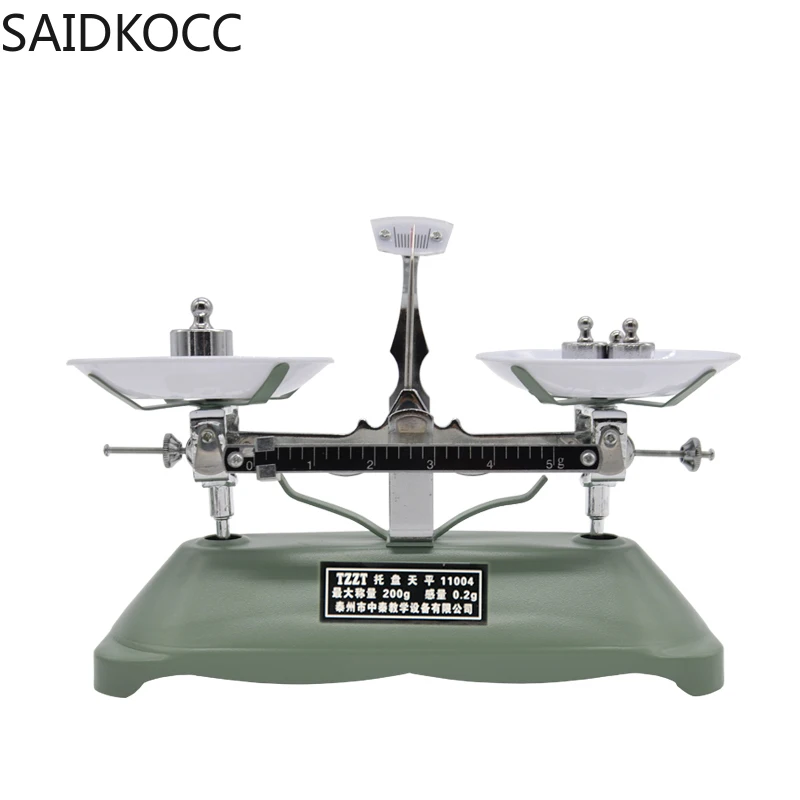 Table Balance Counterbalance Students Teaching Lab Mechanical Scale Top-pan Balance With Weights Tweezer Max. 100 g (d=0.1g)