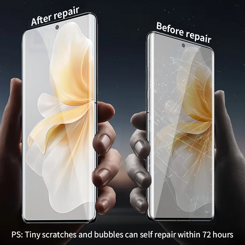 Película de hidrogel de silicona curvada completa, Protector de pantalla para VIVO V40, V40 Lite, película protectora suave, sin vidrio, 2-4 piezas