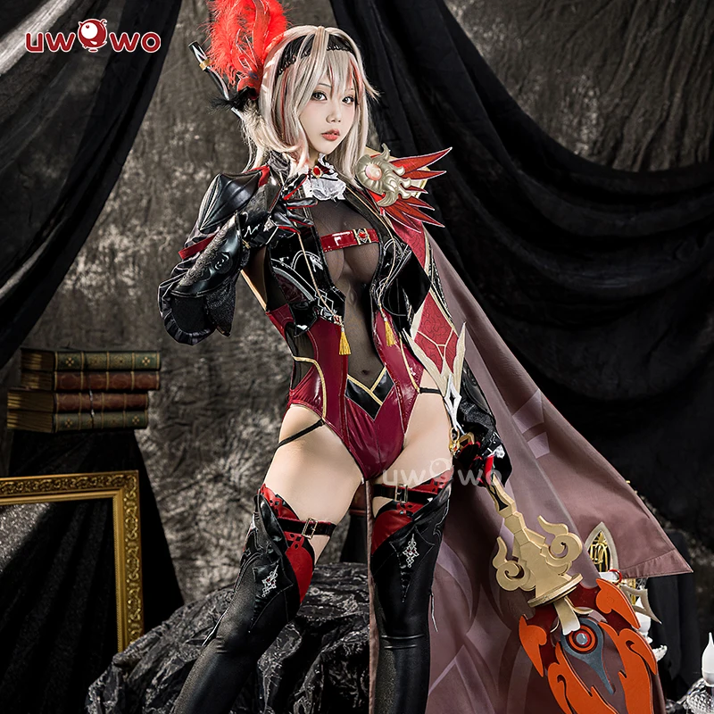 LAST BATCH UWOWO Exclusive Succubus Eula Cosplay Genshin Impact Cosplay Succubus Ver. Halloween Costumes Size S-3XL Game Outfit