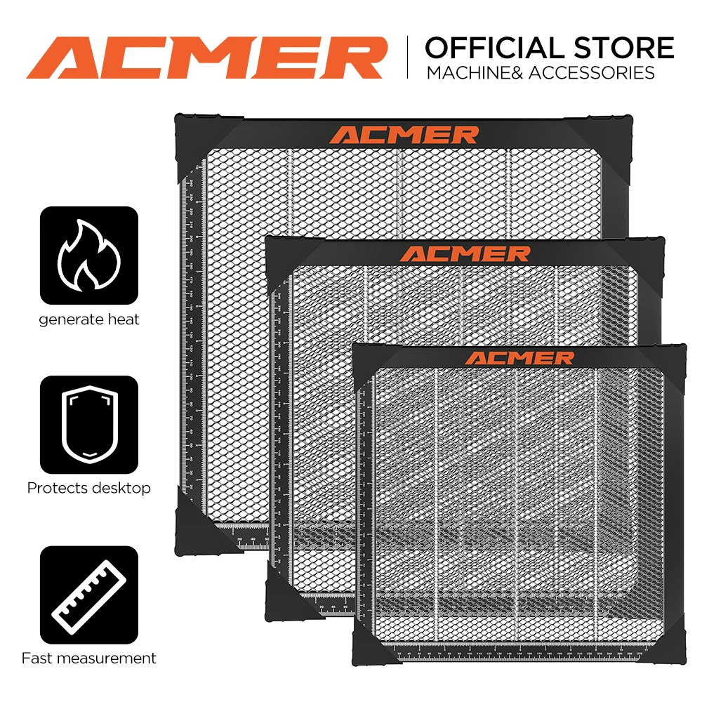 ACMER laser engraving Honeycomb Working  For CO2 CNC diode  Laser Engraver Cutting Machine honeycomb bed 400X400mm 440X440mm