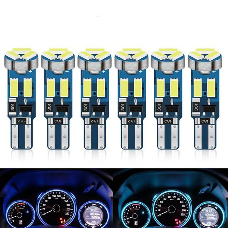 New high-brightness car LEDT5 4014 7SMD LED indicator T5 instrument panel light 12V