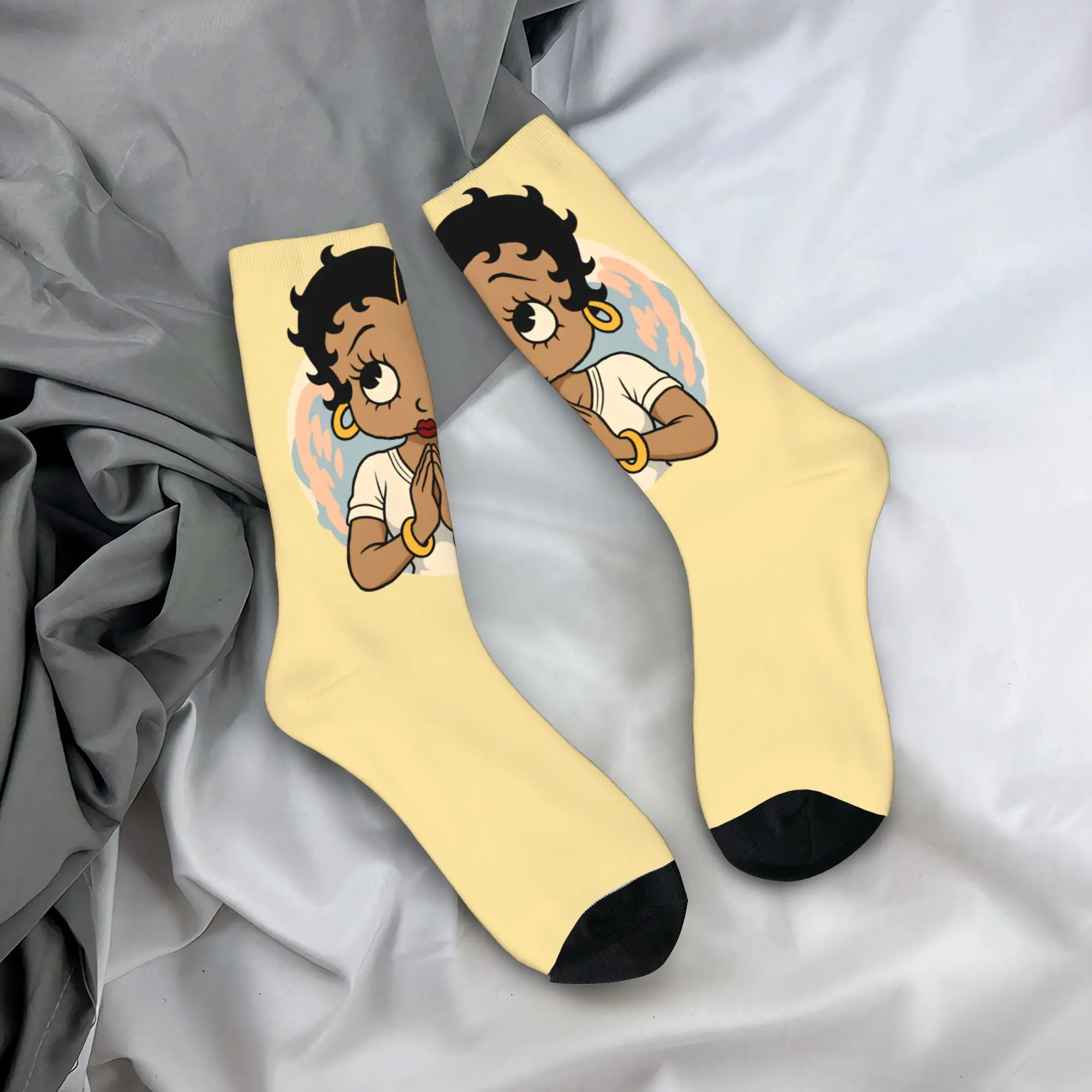 

Couple Socks B-Bettys Boops Stockings Anti Slip Comfortable Socks Autumn Gothic Graphic Running Sports Socks