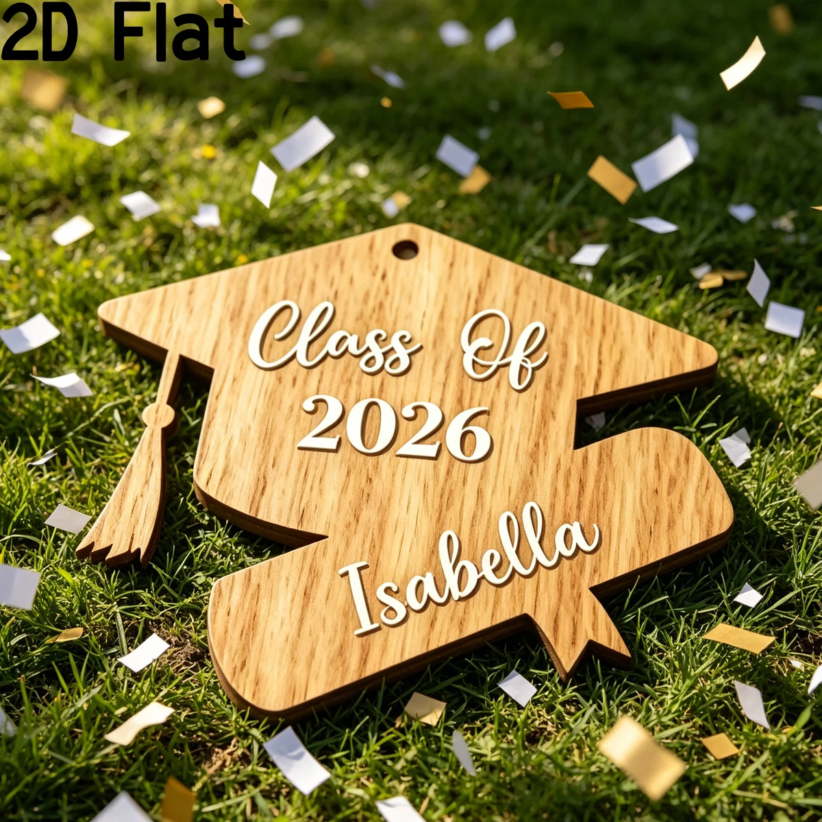 1Pc Custom Graduation Wooden P - Baby Nursery Office recension och pris