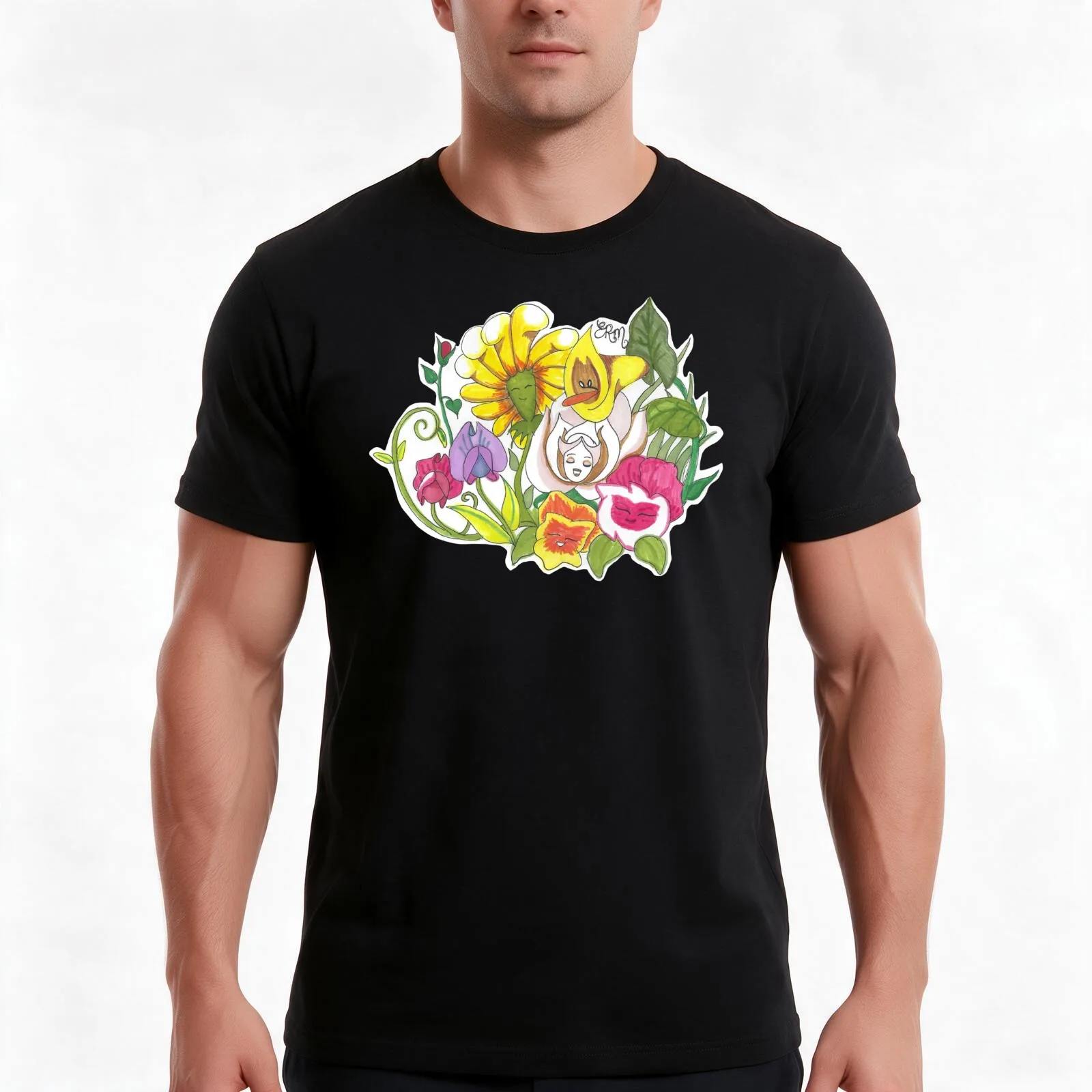 Golden Afternoon T-Shirt, Summer Casual Cotton Tee, Oversized Streetwear Tops, Vintage Graphic Print, Loose Fit Short Sleeve