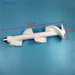 32CM White Stirrer Scraper Auger Rod Spare Part MQL Soft Ice Cream Machines Replacement Fitting One Piece