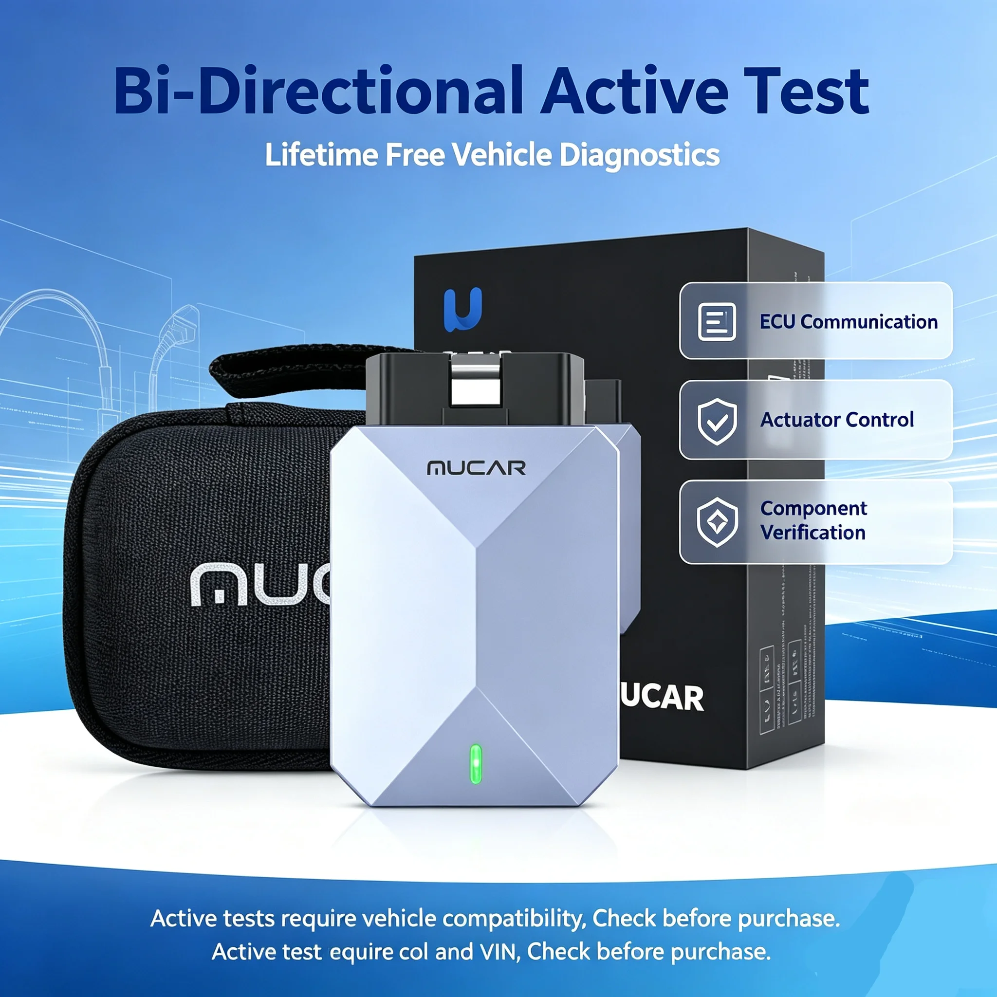 2026 OBD2 Scanner CANFD MUCAR BT200 MAX Bidirectional Control All System Diagnostic Tool 15 Reset Functions