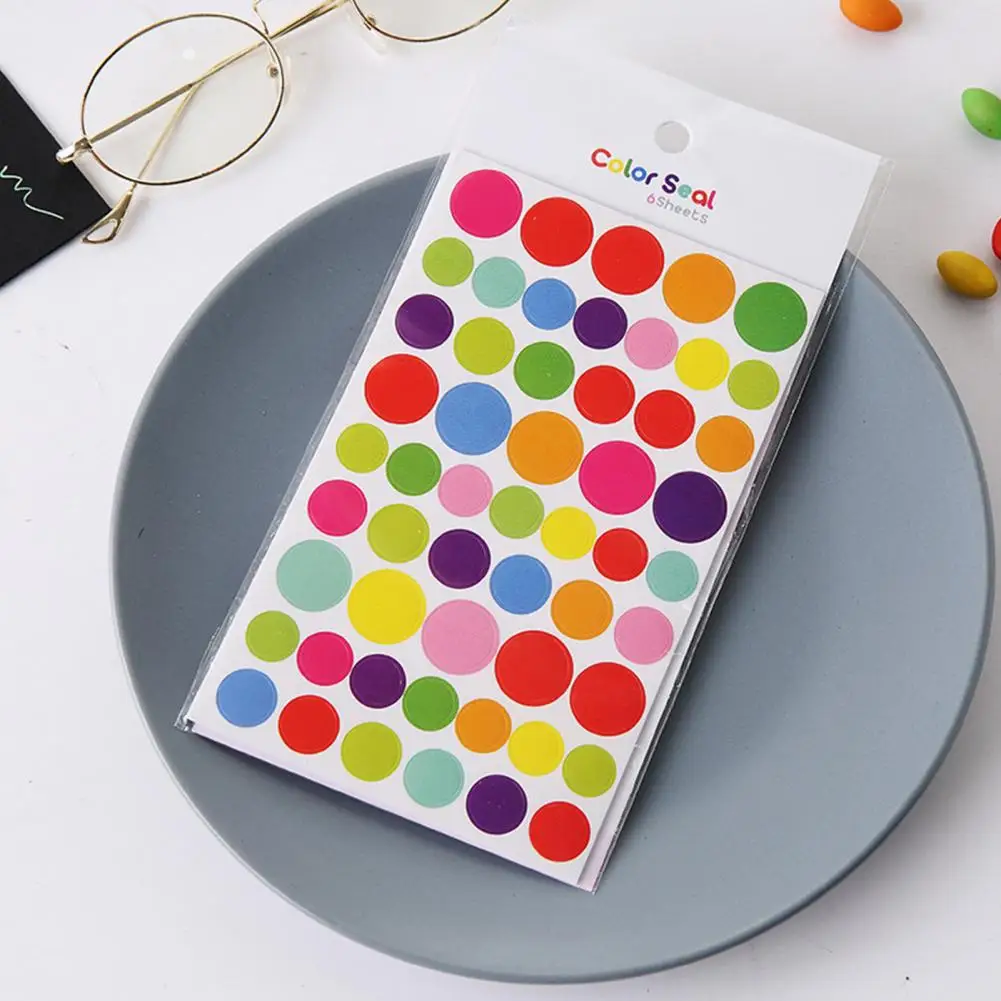 Scrapbooking Sticker Set Colorful Scrapbooking Sticker Vibrant Scrapbook Stickers Colorful Stars Love Hearts Round for Kpop