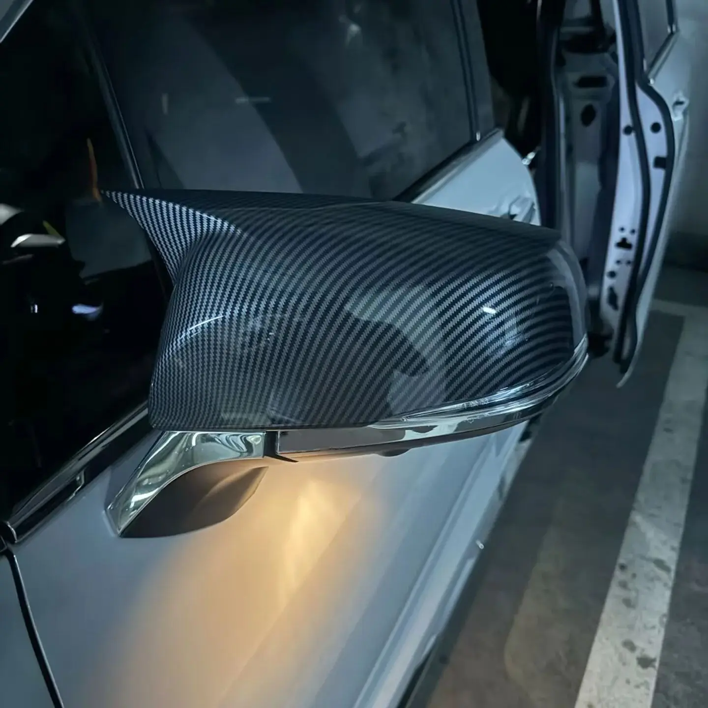 

Для Toyota RAV4 2019-2025, Sienna, Highlander 2021-2024: Накладки на зеркала заднего вида, хромированные, из АБС-пластика, аксессуары для стайлинга автомобиля