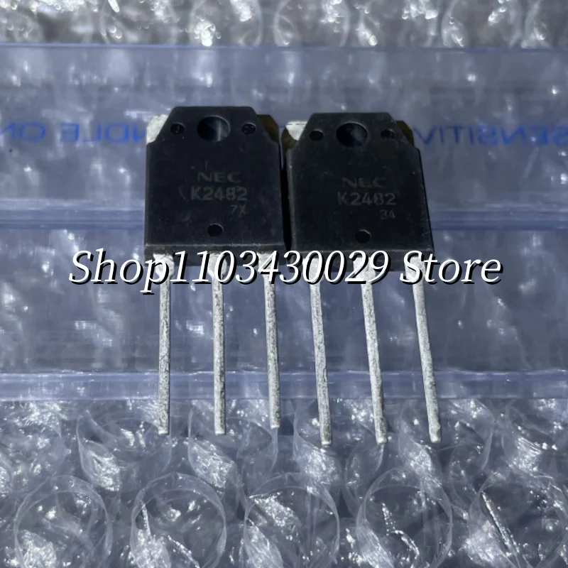 10Pcs New Original 2SK2482 K2482 TO-3P 5A 900V 100W N-Channel Field Effect Tube