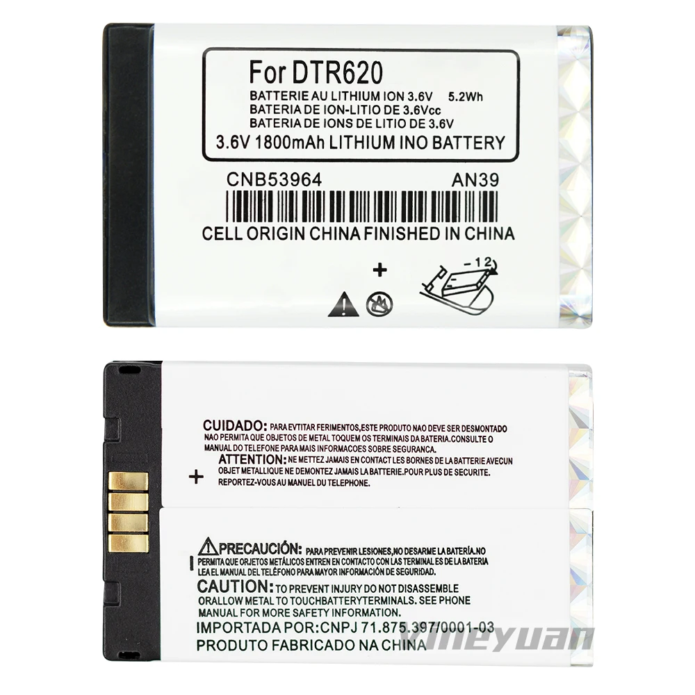 Batteria 3.6V 1800mAh CNB53964 DTR-620 per radio Motorola DTR620 DTR650 DTR550 DTR410 DTR2430 batteria agli ioni di litio ricaricabile