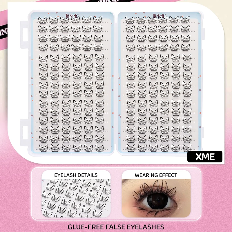 DINGSEN 30 Reihen Idol-Wimperncluster, Wimpernkleber, Manga-Wimpernbuch, DIY-Wimpern, Make-up, Natürliche Anime-Wimpern – Detail 39