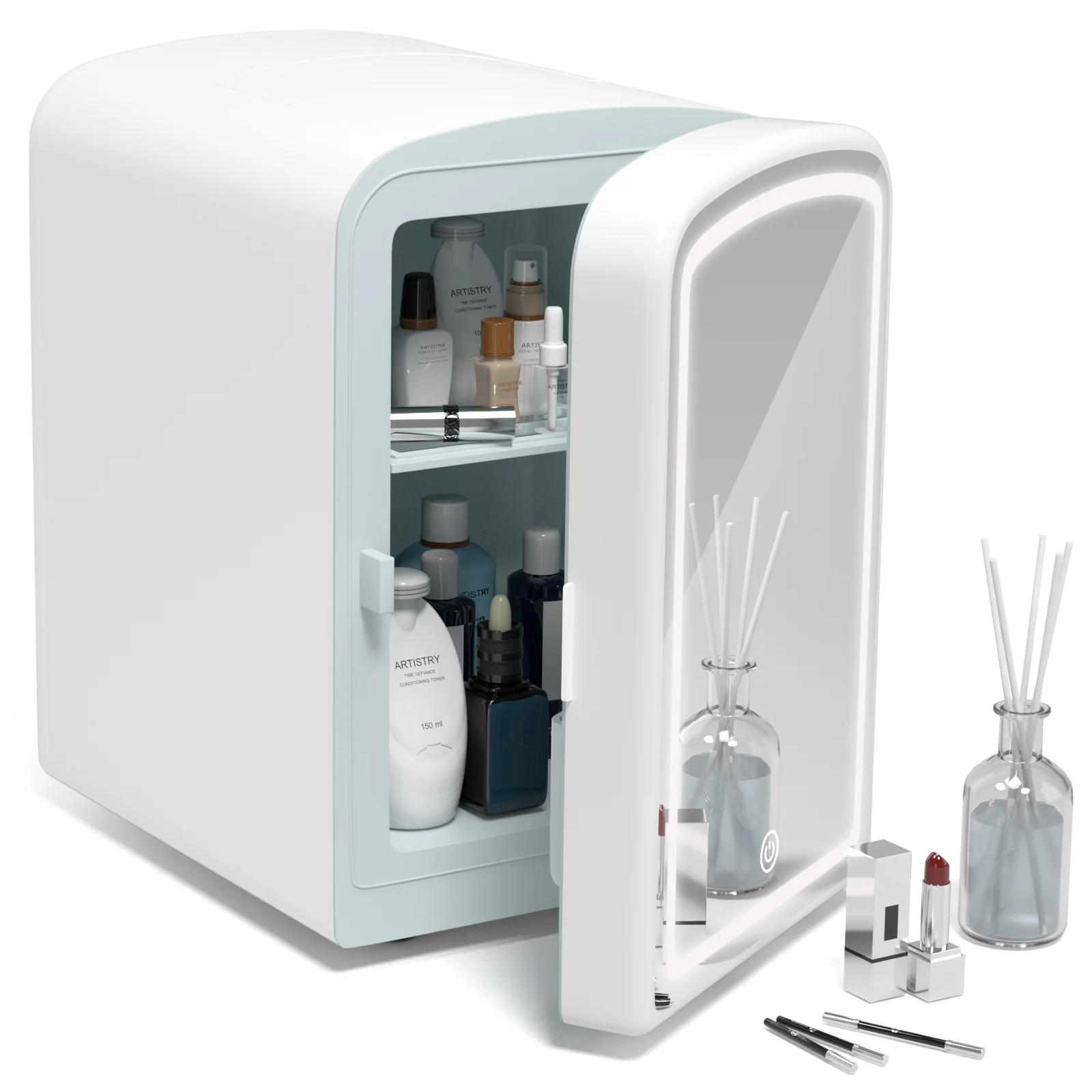 

Умный холодильник для косметики, зеркальный холодильник, мини-холодильник для автомобиля, небольшой холодильник для улицы