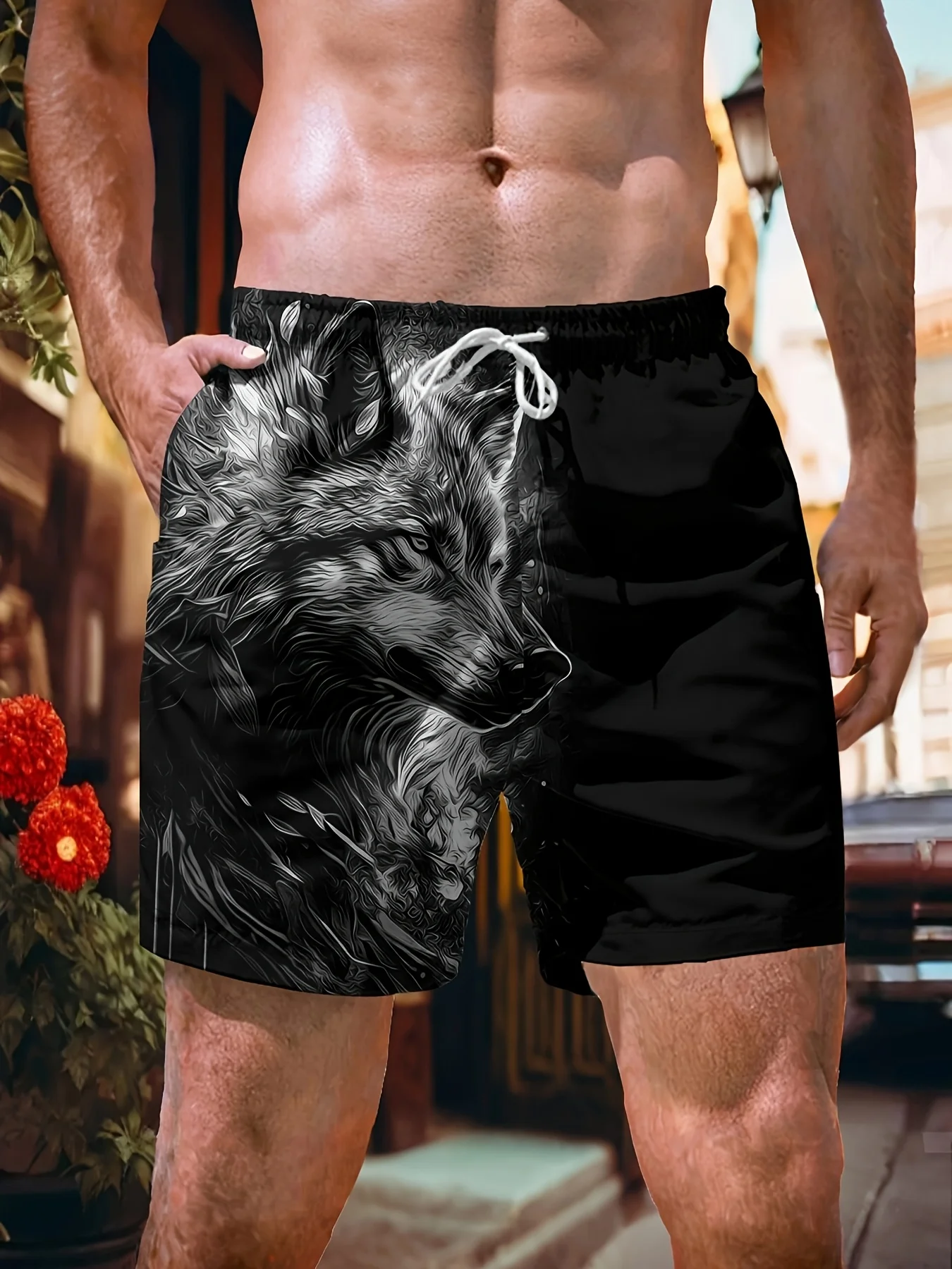 

Hot Selling Fashion Cool 3D Men's Clothing Summer Gothic Fun Domineering Wolf Outdoor Street Wear Pattern Casual Cool Plus Size
