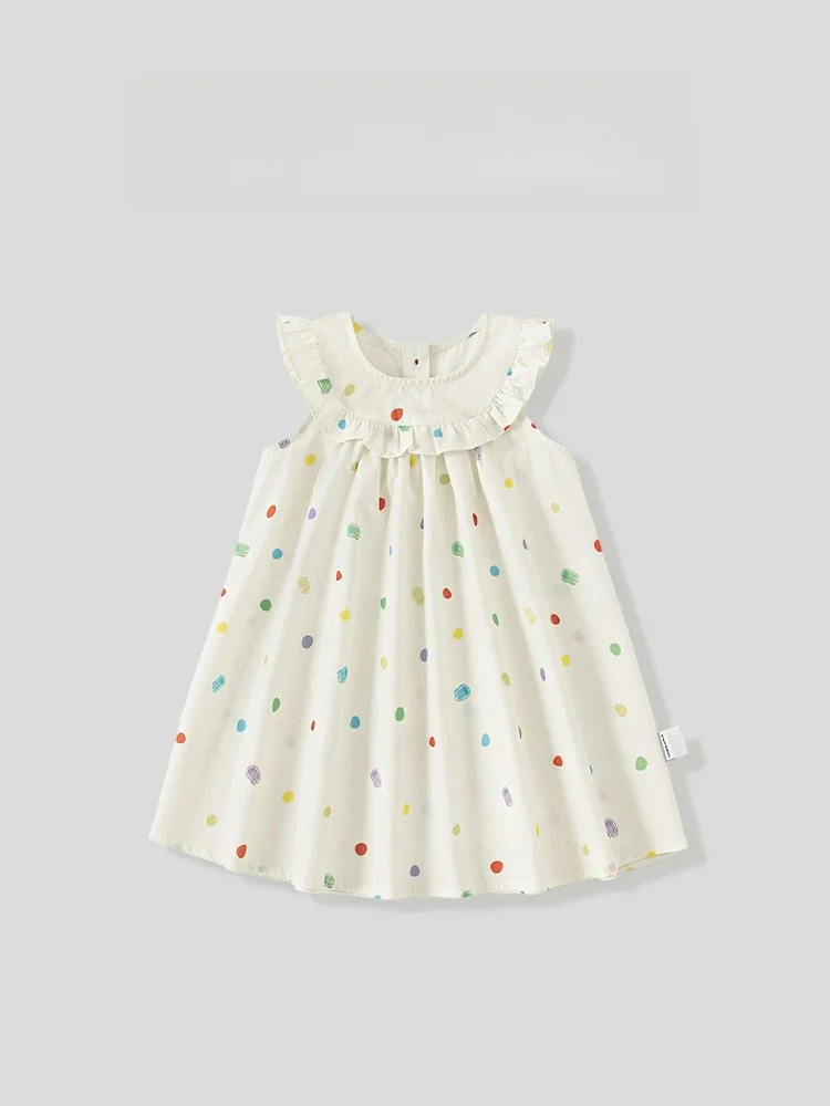 robe-d'ete-style-princesse-pour-filles-avec-col-a-volants-imprime-a-pois-sans-manches-legere-et-tendance-vetements-pour-enfants