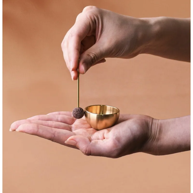 

Мини-песочная чаша с набором для игры (палочки и подушечка), целебный инструмент для йоги, медитации, осознанности, снятия стресса и уникальный подарок