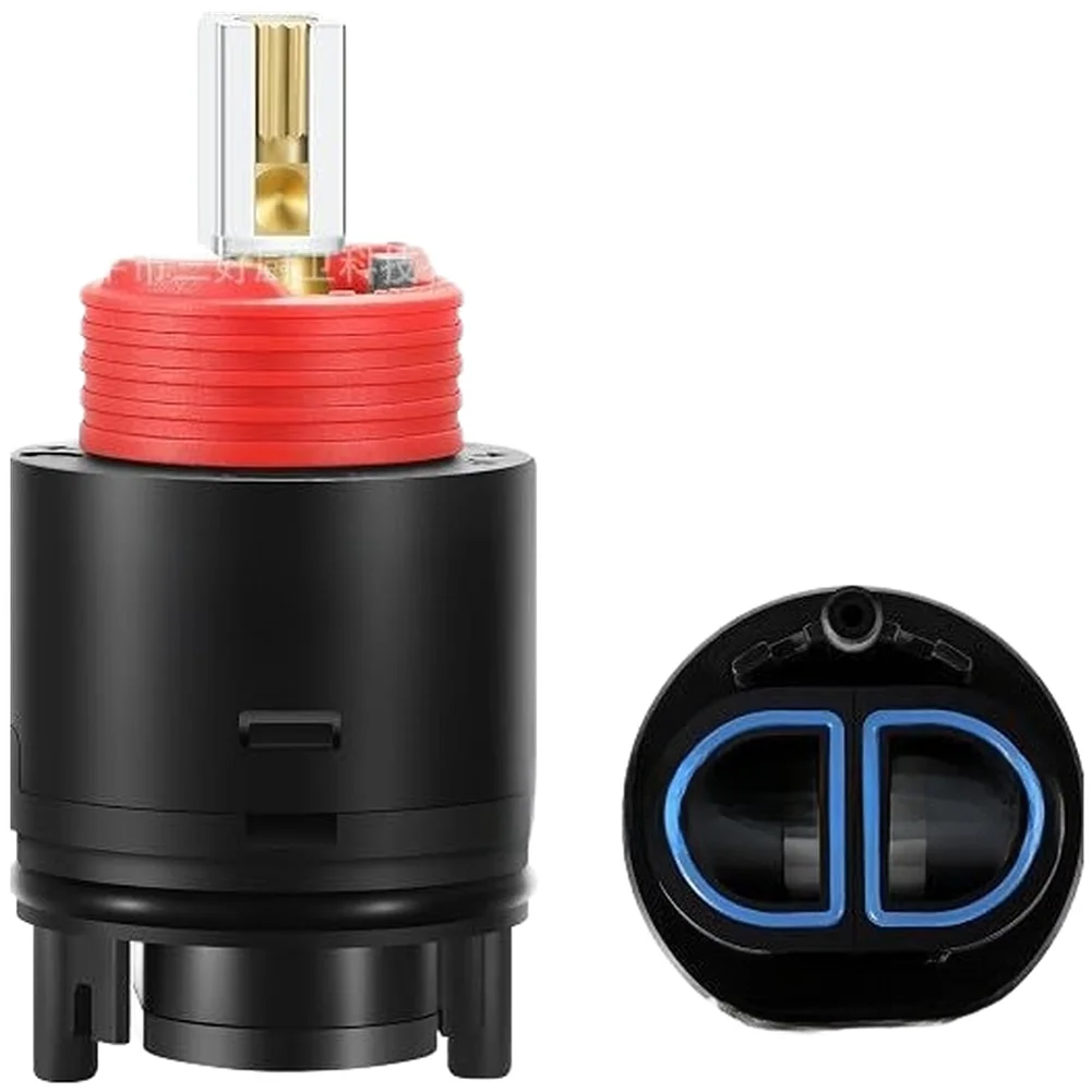 40mm Pressure Balance Valve Cartridge N40HLC Replacement Red Plastic Faucet Spool For Shower Mixer Tap Leak Prevention Plumbing