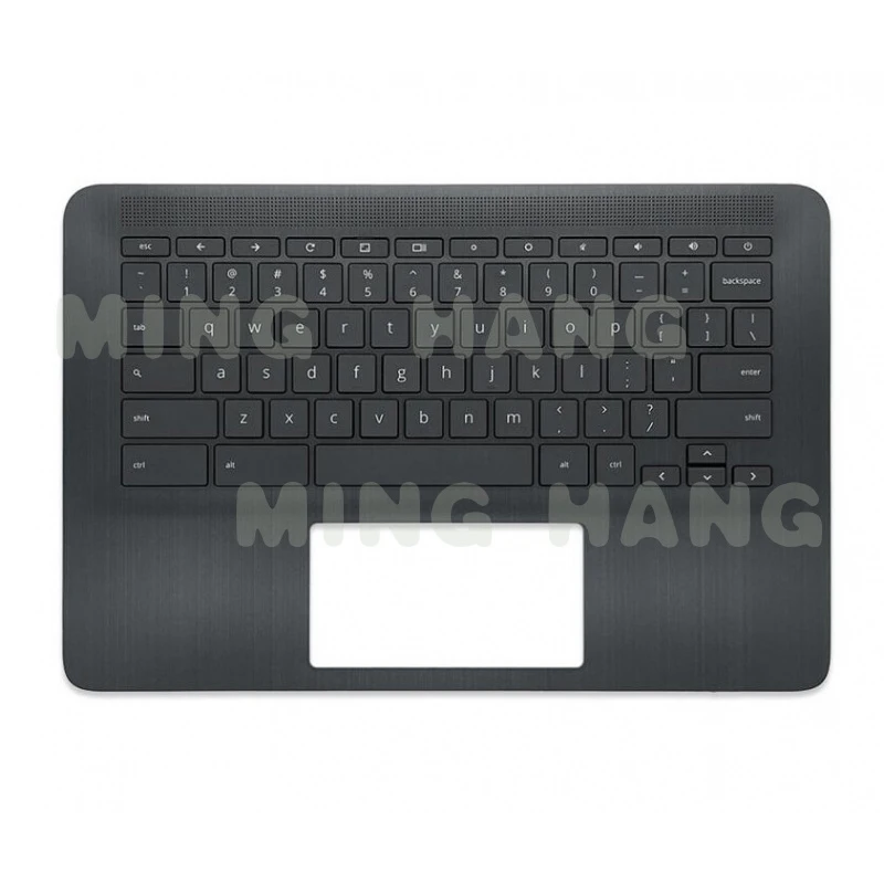 

Новый верхний корпус (палмрест) для HP Chromebook 14 G6 с рамкой клавиатуры US KB L90459-001