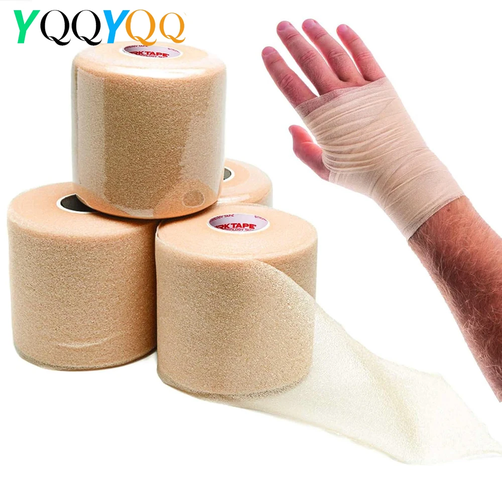 1Roll Foam Cotton Skin Film Self-adhesive Elastic Bandage Elbow Knee Mask Film Foam Sports Pre-Wrap For Athletic Tape