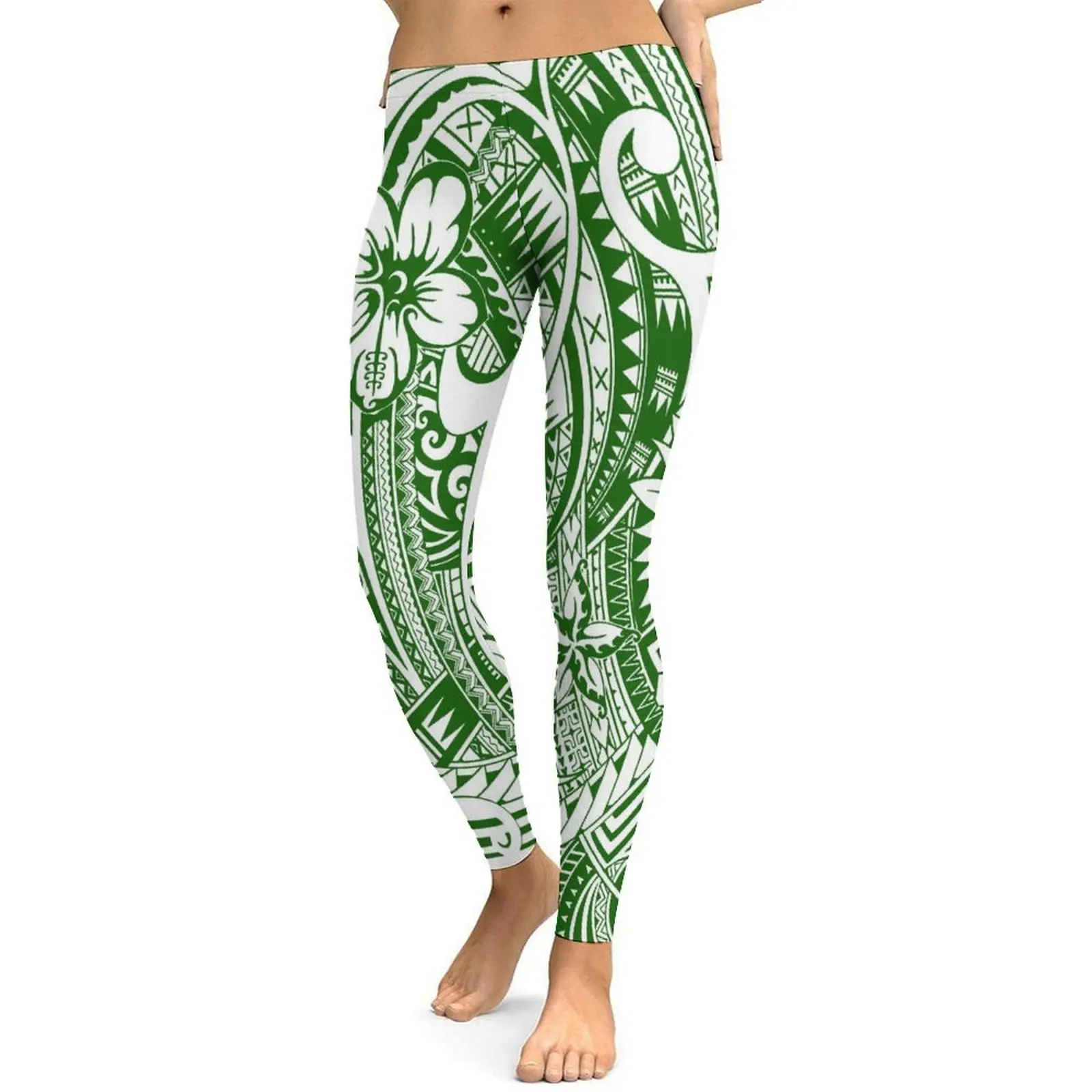 Custom Hawaiian Women's Hip Lift Pants Yoga Sweatpants Polynesian Women's Yoga Pants Retro Tribal Ethnic Design Pattern