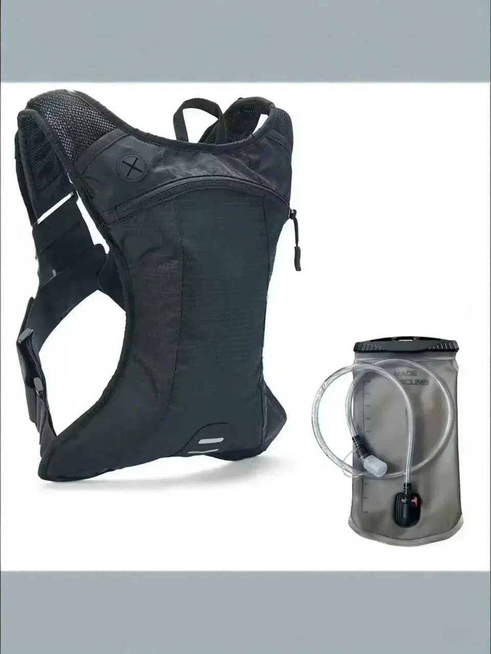 AliExpress NONE Water Bottle Backpack with Water Bag for Hiking Sports Outdoor Camping Travel Breathable Multi-Compartment Daypack