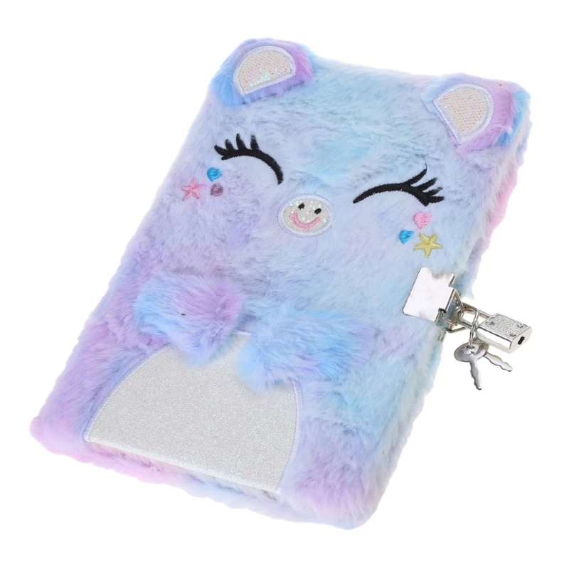 Секретный дневник, молитвенный дневник для девочек-студенток, плюшевый блокнот с героями мультфильмов для письма, Прямая