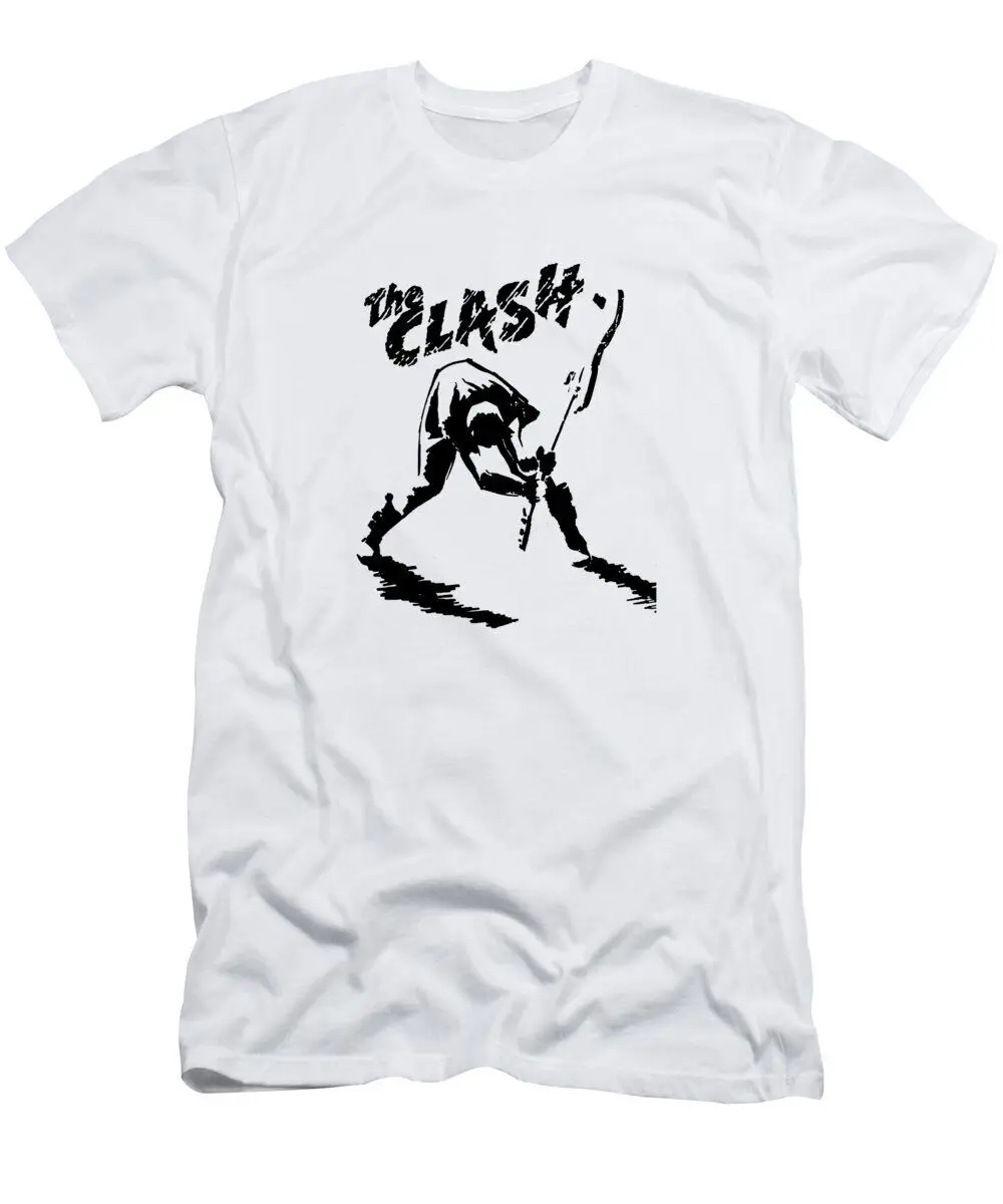 The Clash Adult Unisex White Color Short Sleeve men ALl size shirt TT516