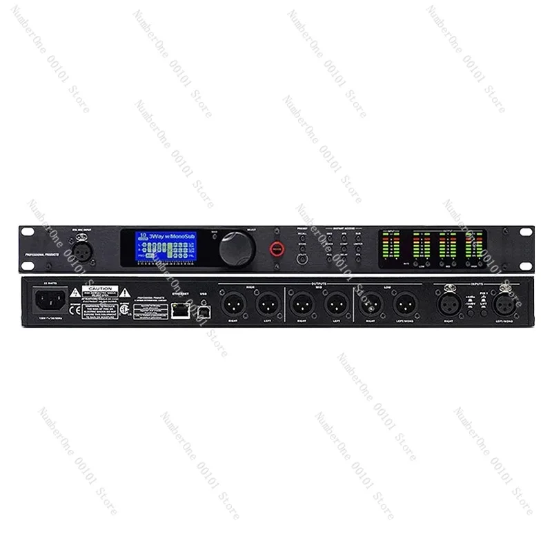 PA2 audio processor digital audio processor two input six output professional line array speaker stage