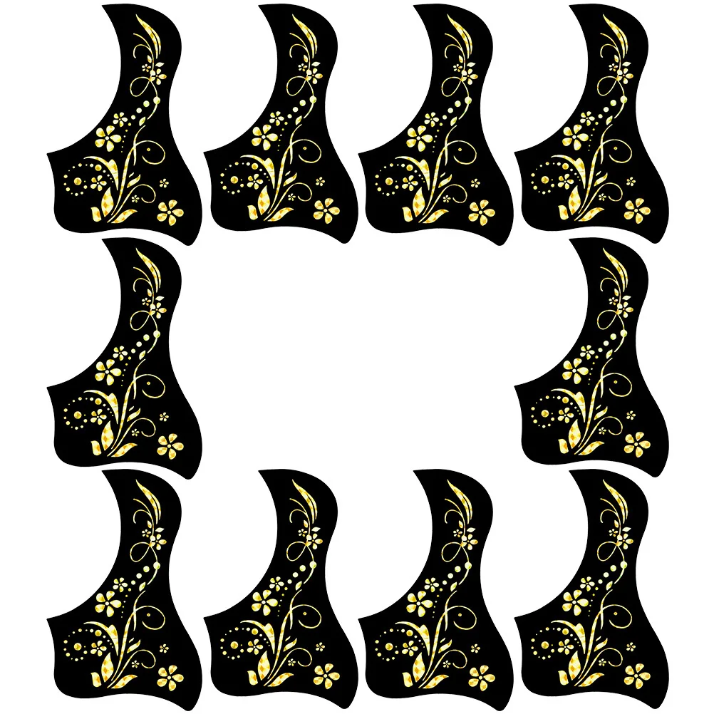 

10pcs Replacement Folk Guitar Protective Plate Anti-Scratch Acoustic Guitar Protector Durable Pvc
