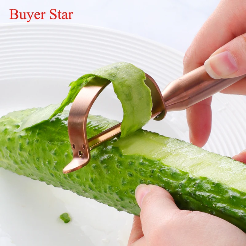 New Gold Fruit Peeler Stainless steel Potato Peeler Vegetables Grater Cutter Julienne Metal Fruit serving tools Kitchen Gadgets