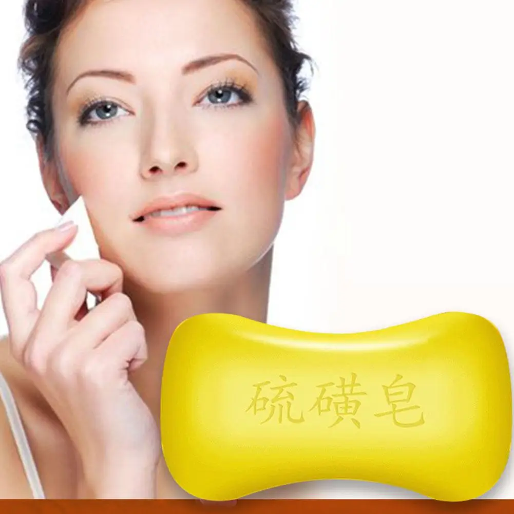 New Shanghai Sulfur Soap Acne Treatment Blackhead Remover Soap Whitening Cleanser Oil-control Chinese Traditional Skin Care