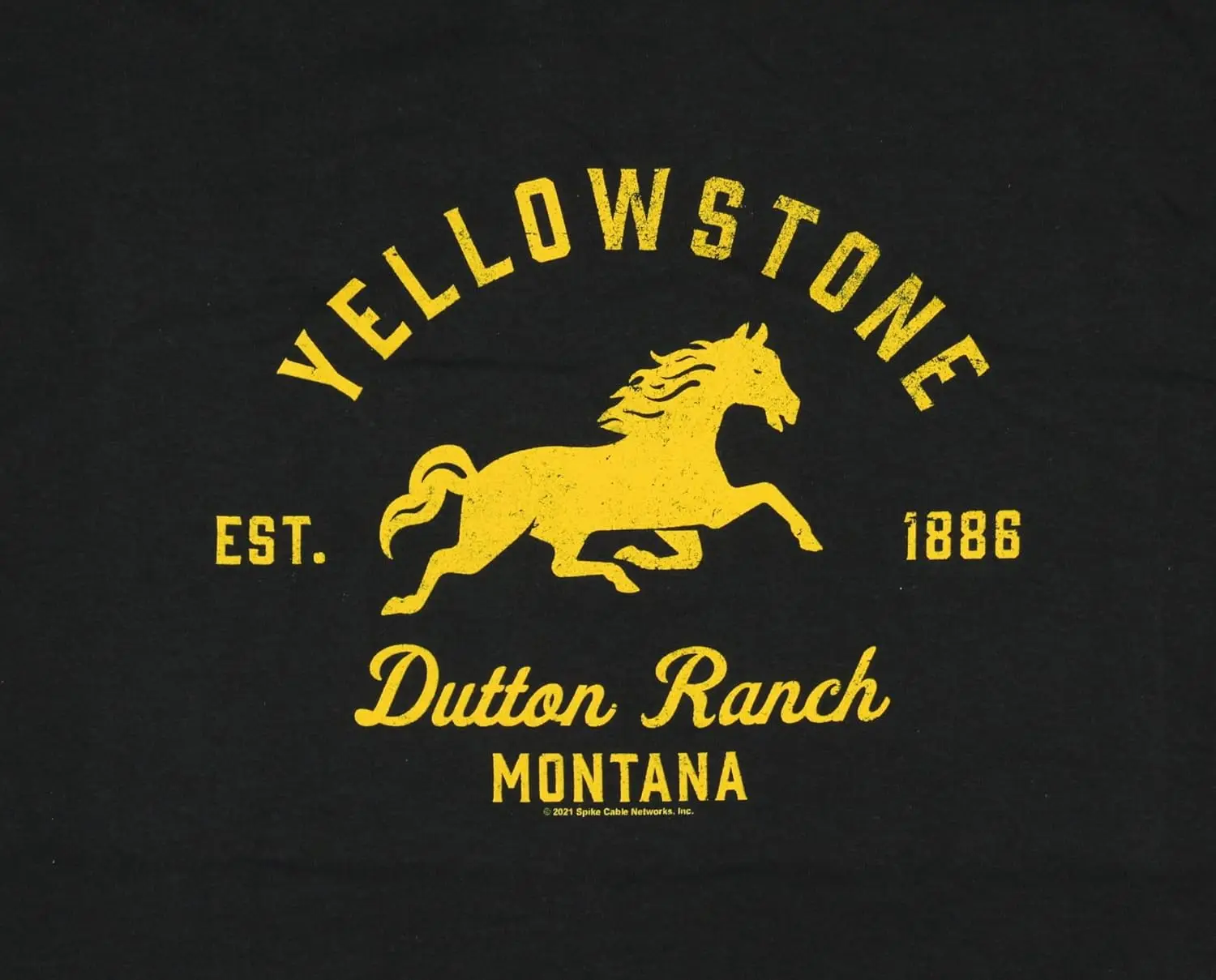 Yellowstone Mens' Dutton Ranch Montana 1886 Adult Graphic Print T-Shirt, S