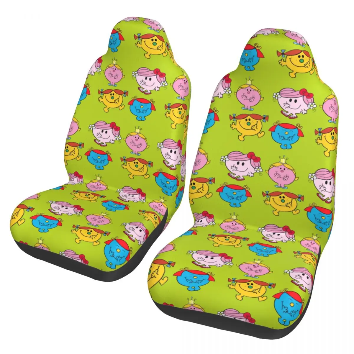 Little Miss Character Pack Universal Car Seat Cover Auto Interior For SUV Car Seat Covers Polyester Car Styling